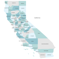 California Counties Map