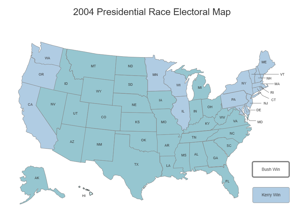 Example Image: Presidential Electoral Map (2004)