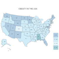 USA Obesity Map