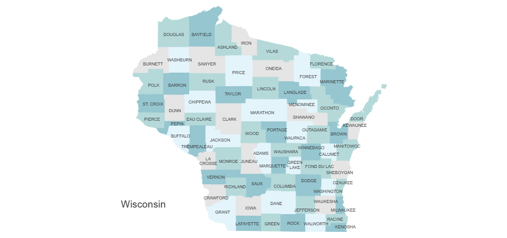 Example Image: Wisconsin Counties Map