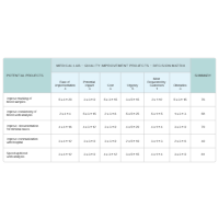 Criteria Decision Matrix - Quality Improvement