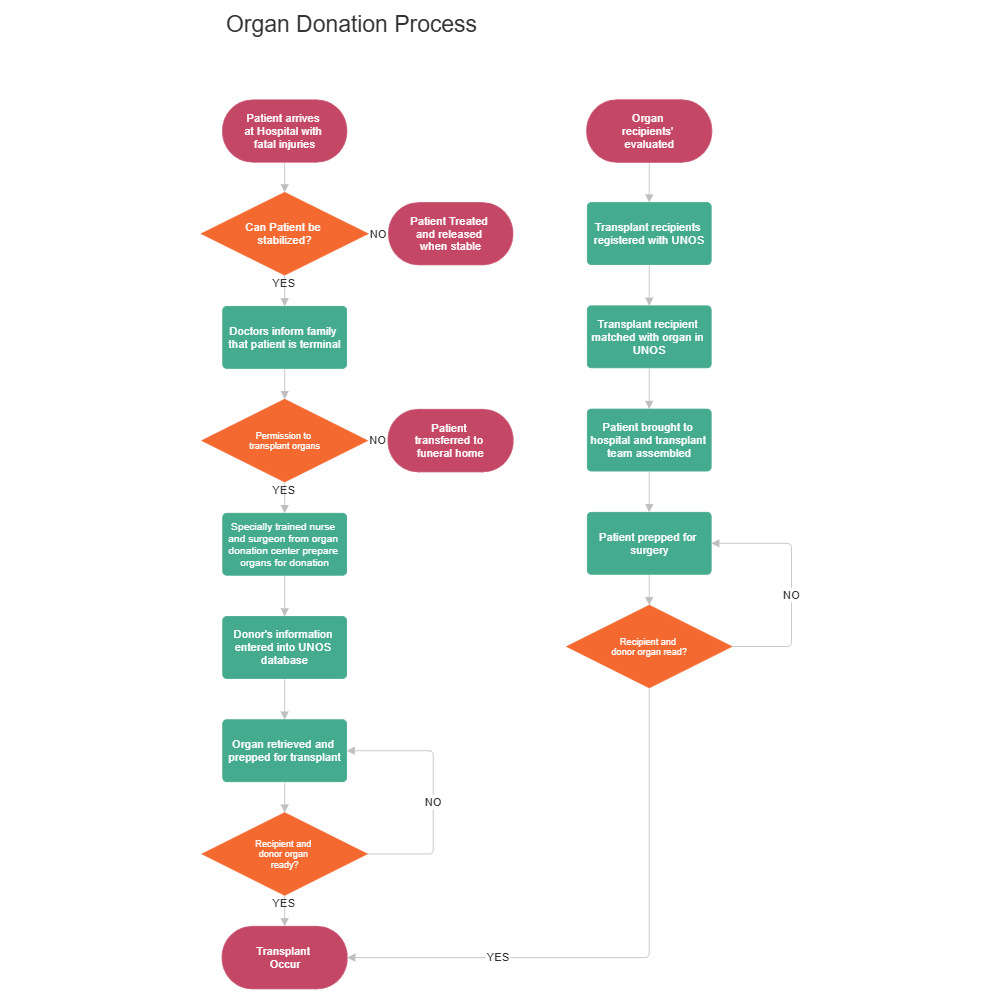 Example Image: Organ Donation - Medical Flowchart