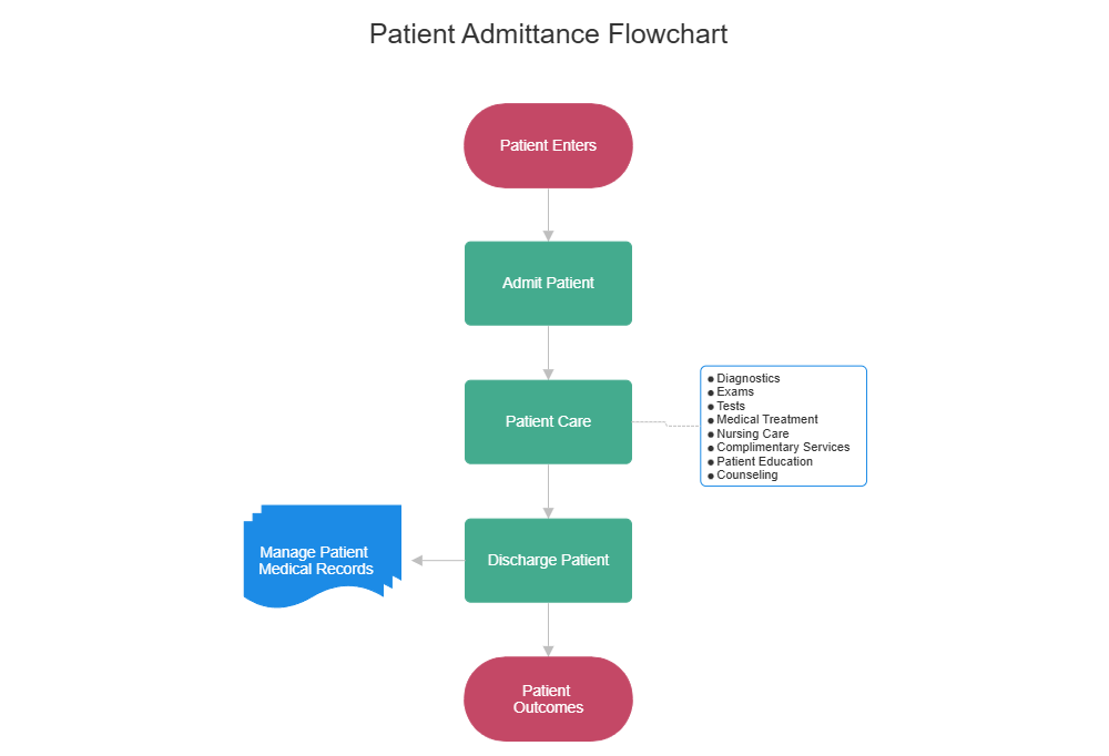 Example Image: Patient Admittance Flowchart