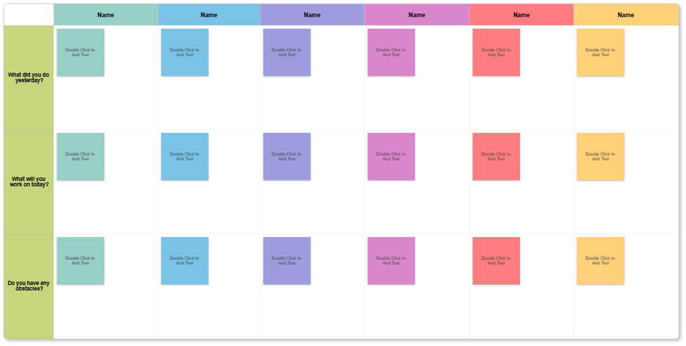 Example Image: Daily Standup Template