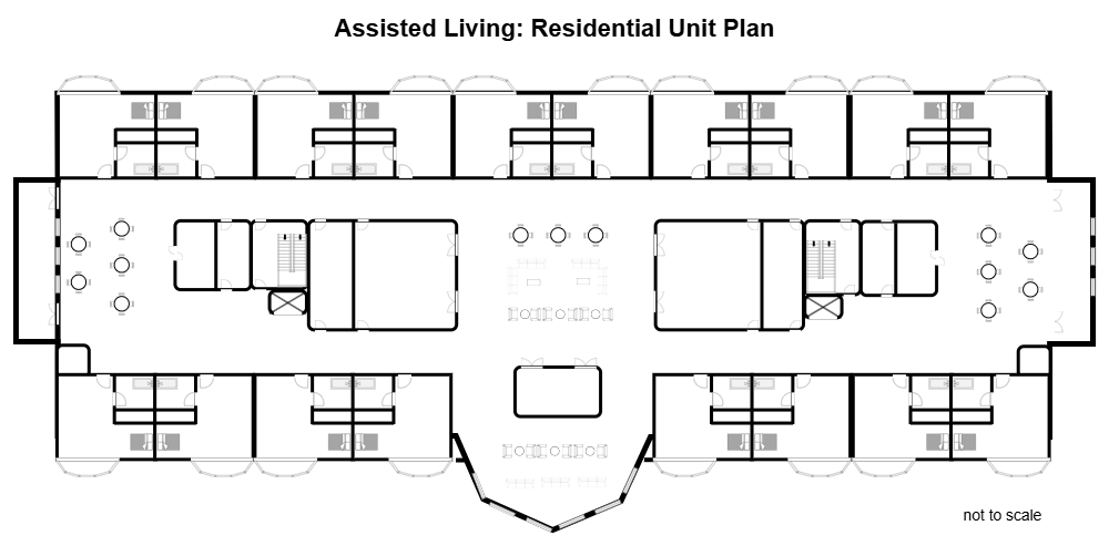 Example Image: Assisted Living - Residential Unit Plan