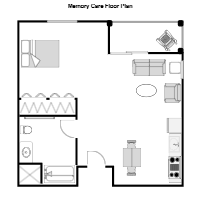 Nursing Home Unit Floor Plan