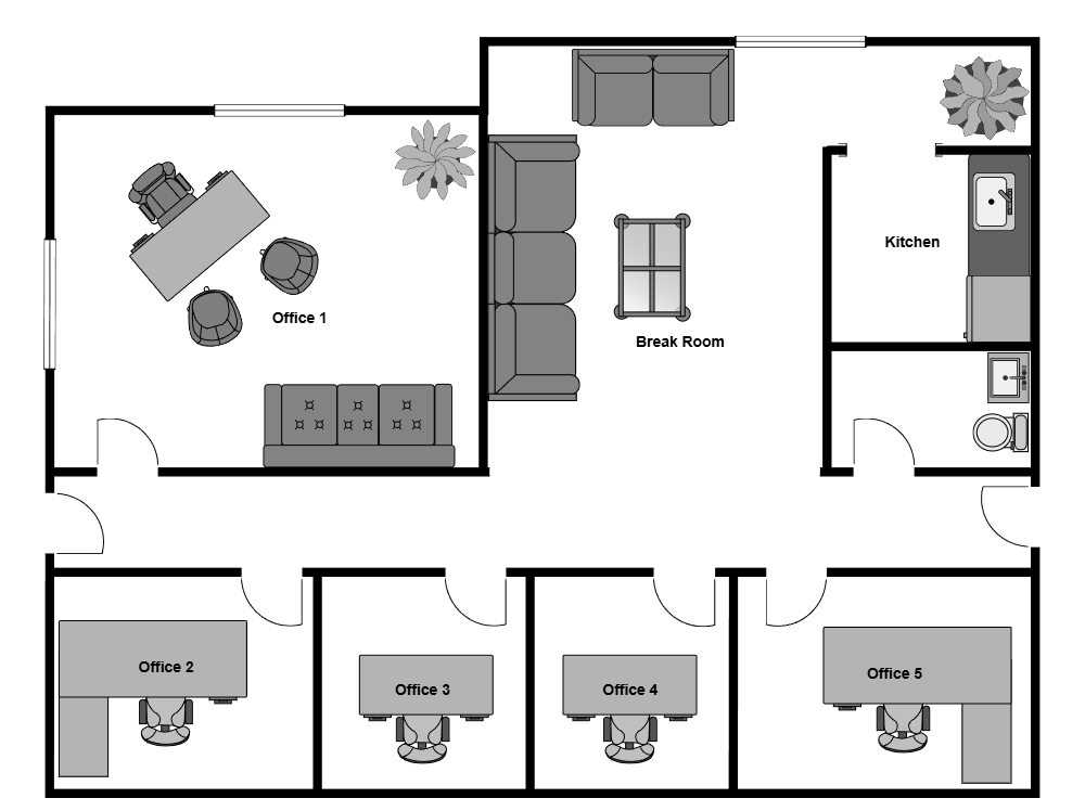 Example Image: Office Building Floor Plan