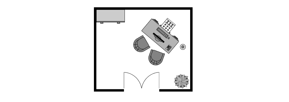 Example Image: Office Floor Plan 11x13 