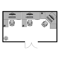 Office Floor Plan 20x11