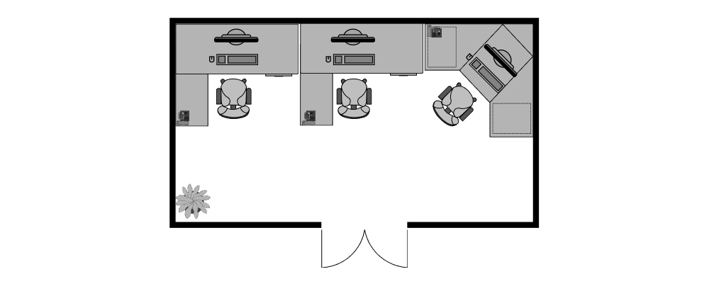Example Image: Office Floor Plan 20x11