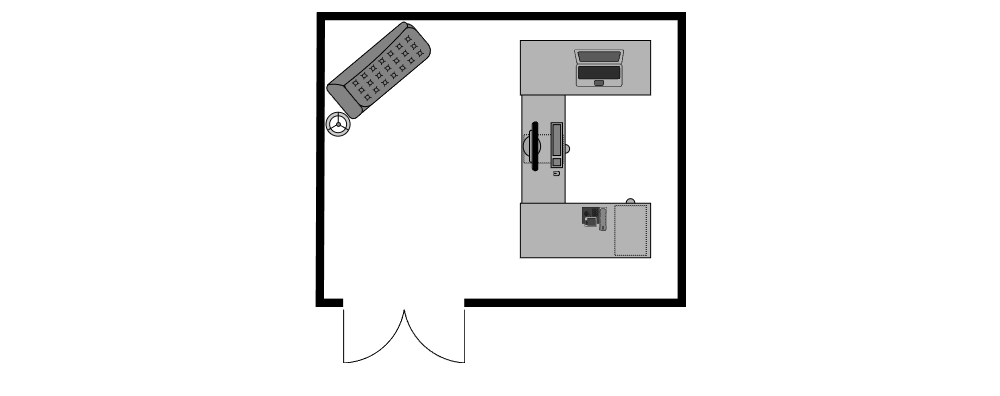 Example Image: Office Plan 14x11 