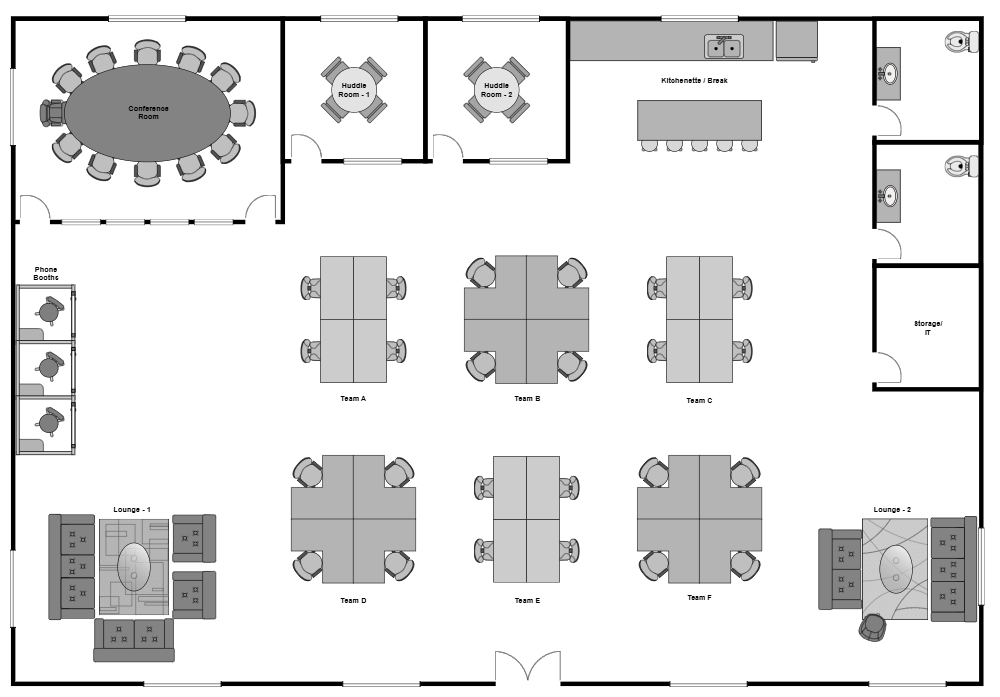Example Image: Team Workspace Office