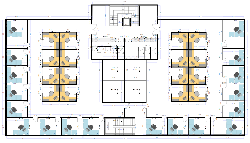 Office floor plan example