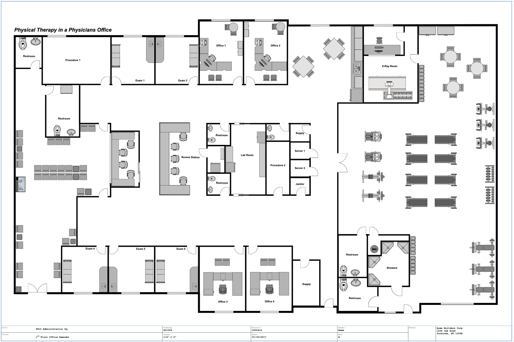 Office plan with annotation layer