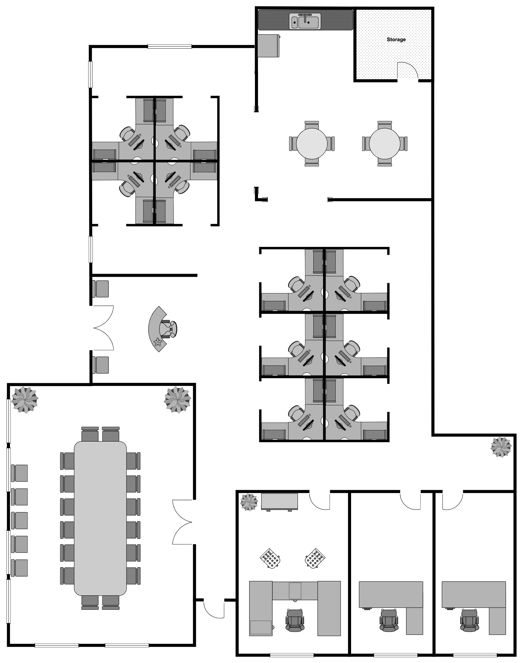 Small office plan example