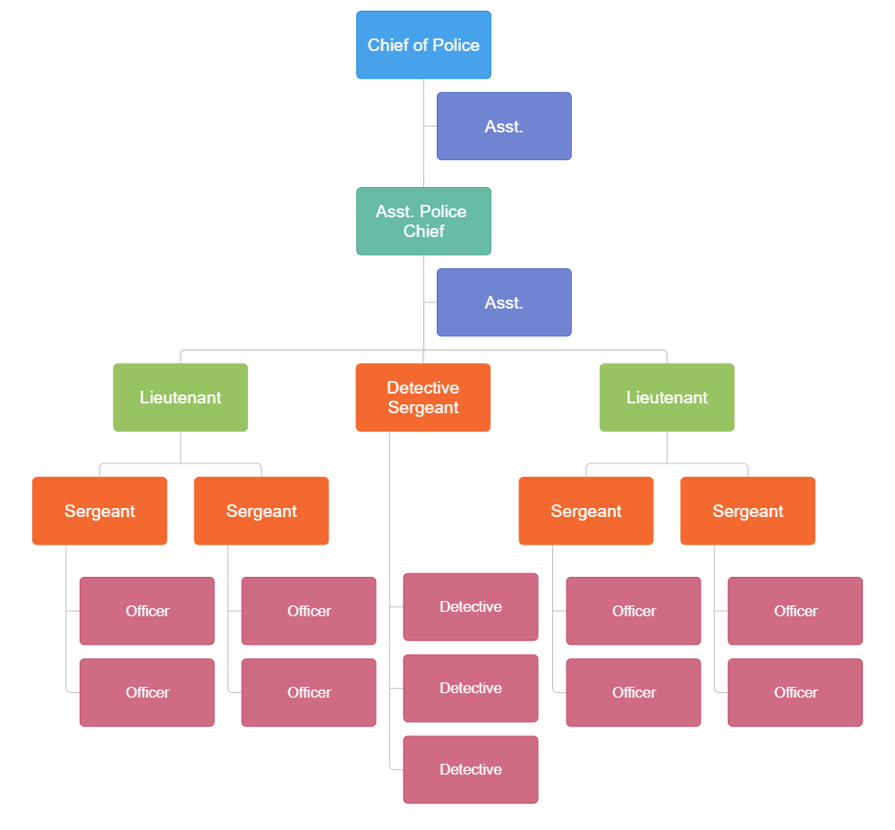 Example Image: Police Department Organizational Chart