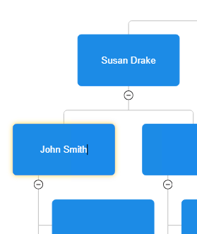 Add org chart names