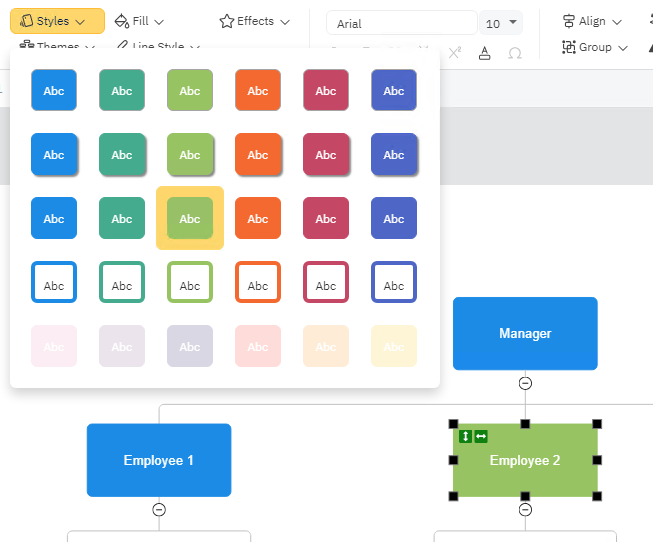 Org chart style