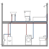 Plumbing Elevation Drawing