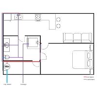Studio Apartment Plumbing Drawing