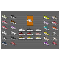Shoe Wall Retail Planogram