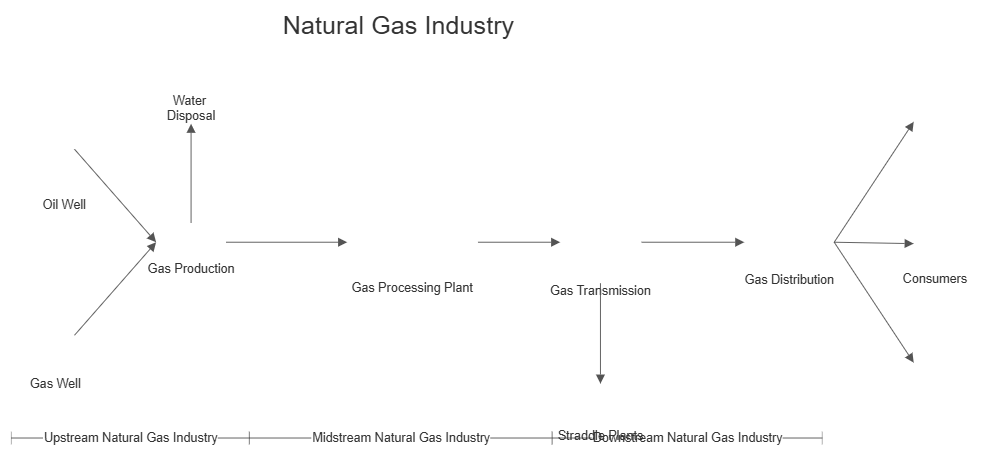 Example Image: Natural Gas Industry Process Flow Diagram