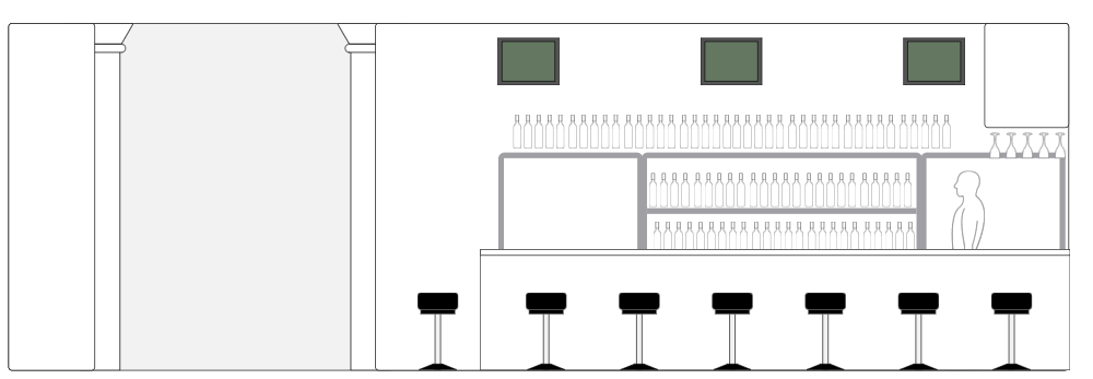 Example Image: Bar Elevation Plan