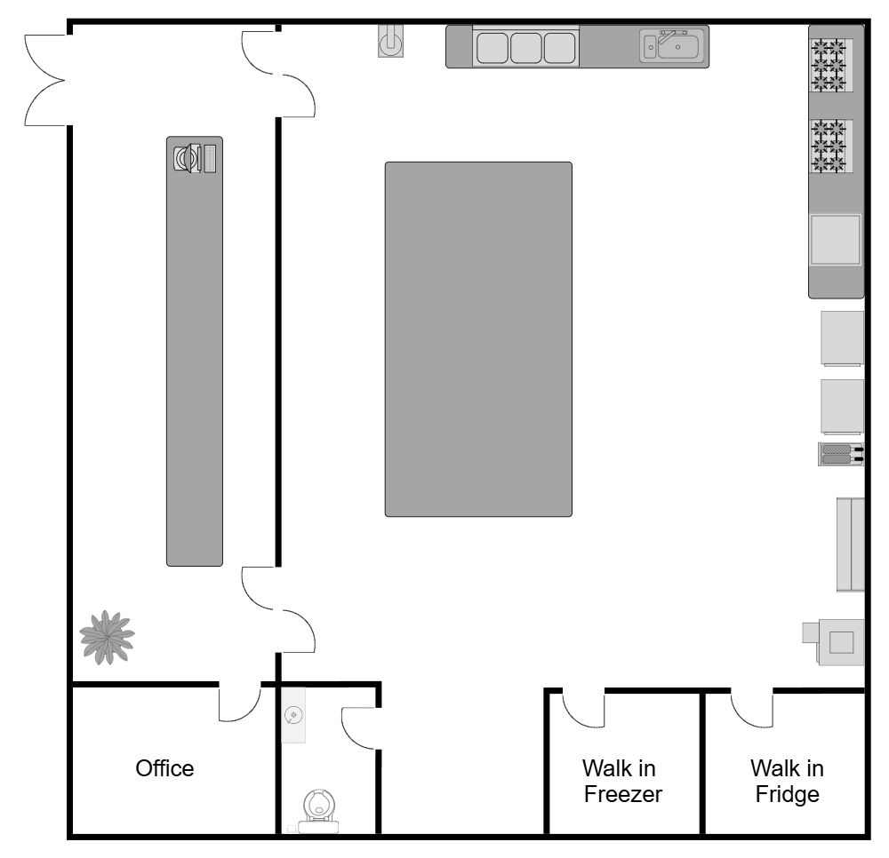Example Image: Bakery Floor Plan