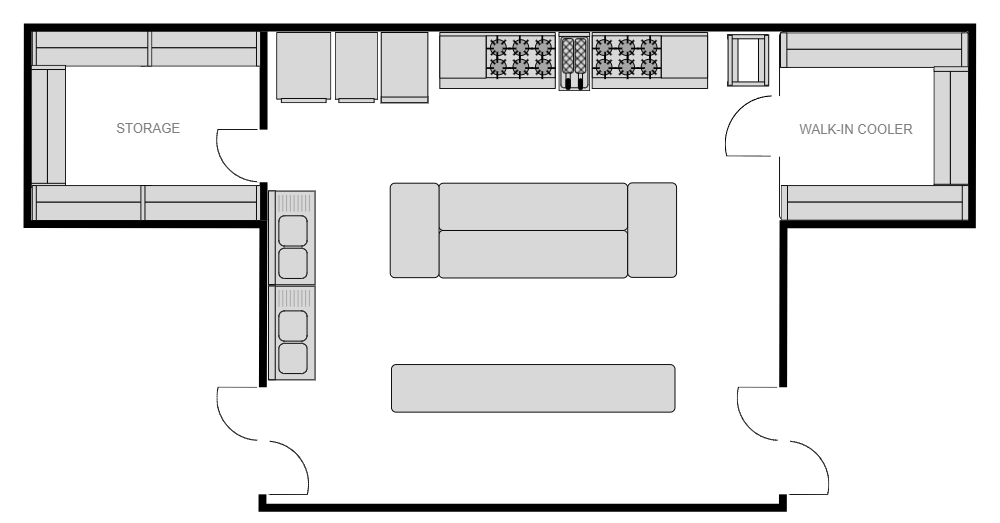 Example Image: Restaurant Kitchen Plan
