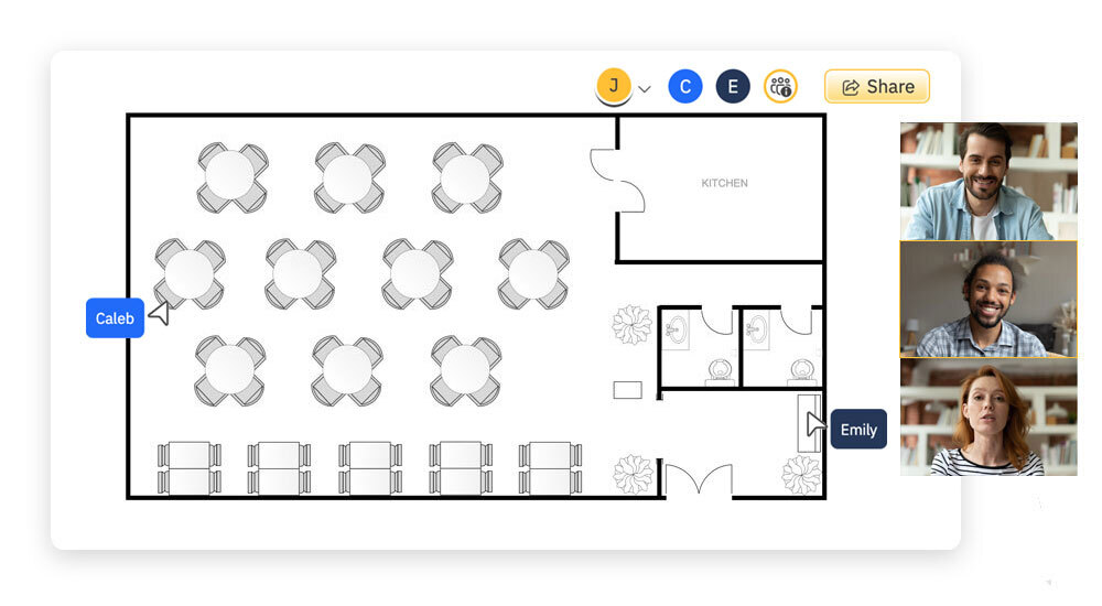 Collaborate on Restaurant Layouts