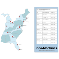 Sales Rep Territory Map