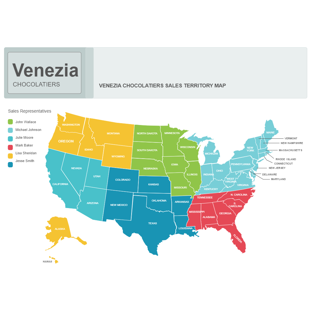 Example Image: Sales Territory Map