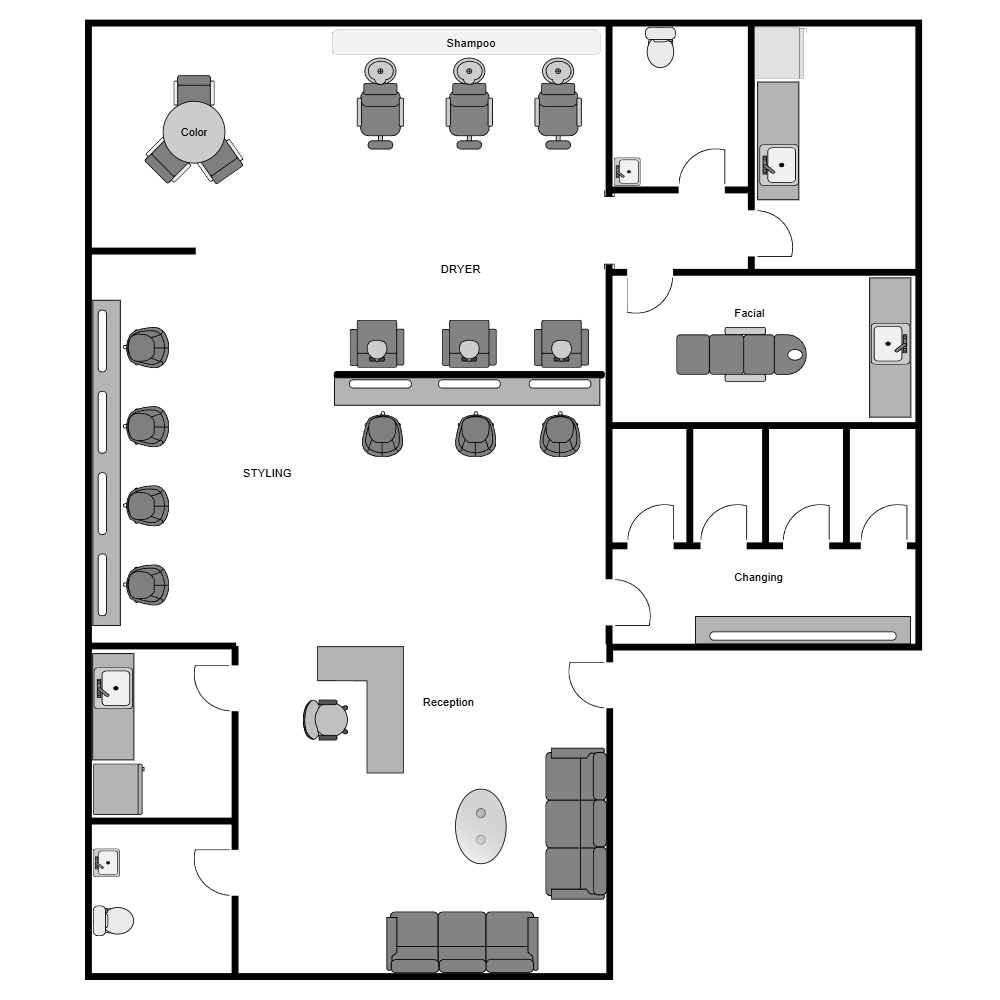 Example Image: Salon Floor Plan