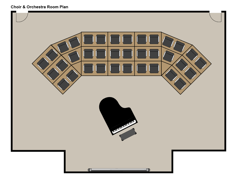 Example Image: Choir & Orchestra Room Plan