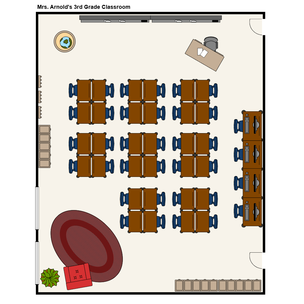 Example Image: Grade School Classroom Seating Chart