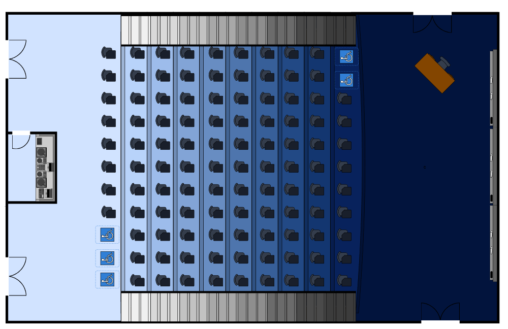 Example Image: Lecture Hall Seating Chart