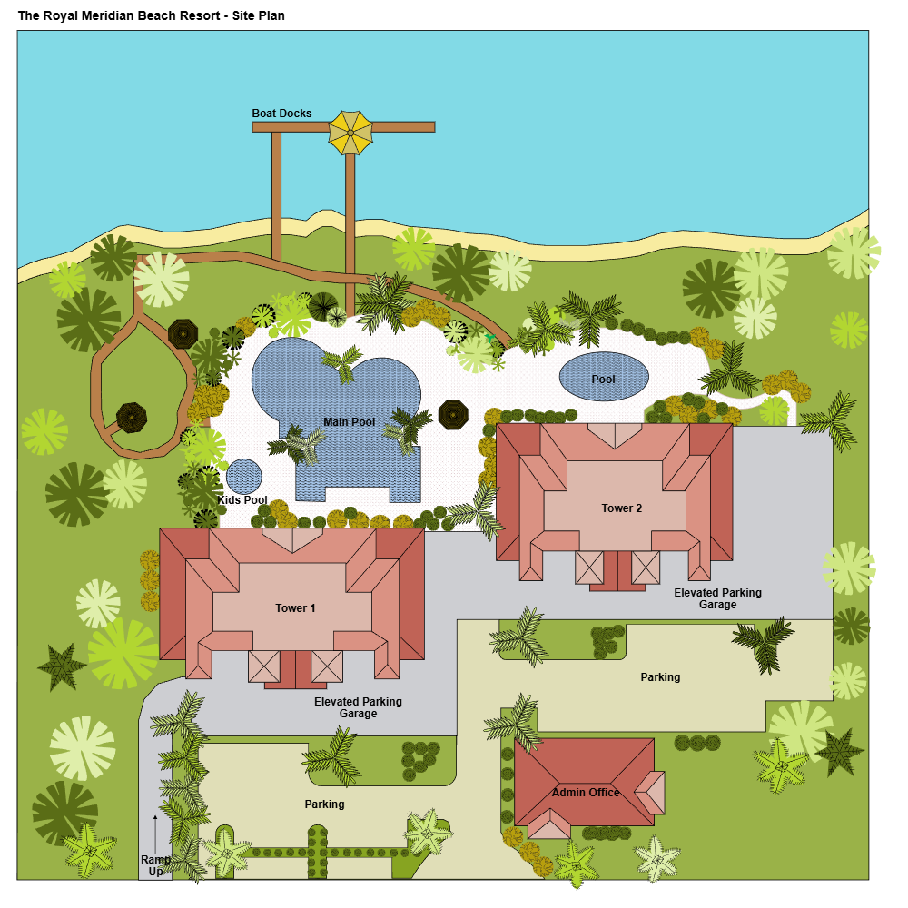 Example Image: The Royal Meridian Beach Resort - Site Plan