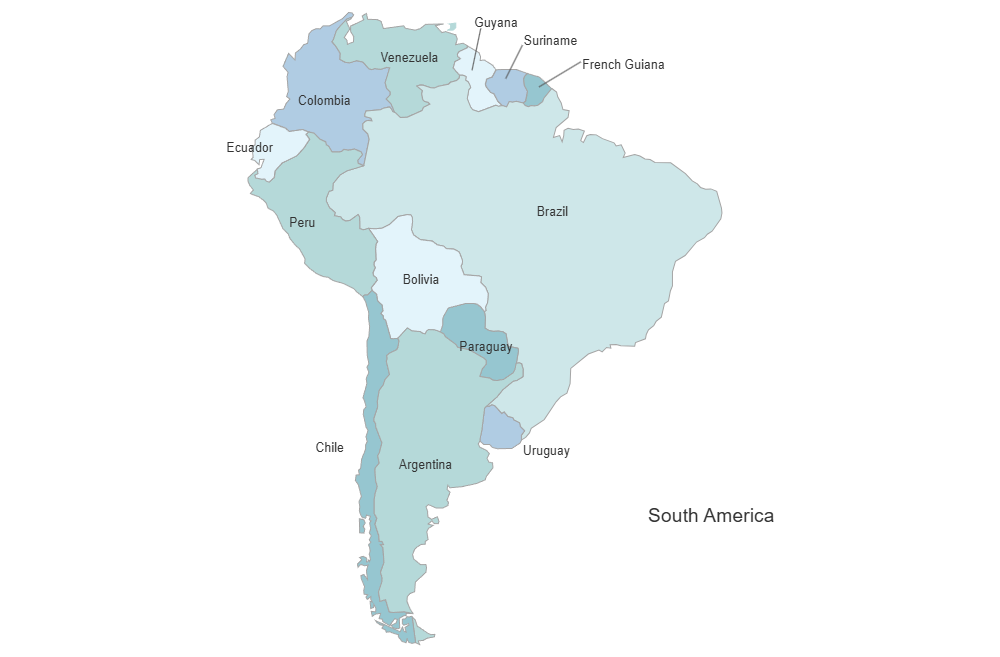 Example Image: South America Map
