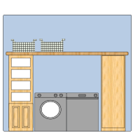 Laundry Room Elevation Plan