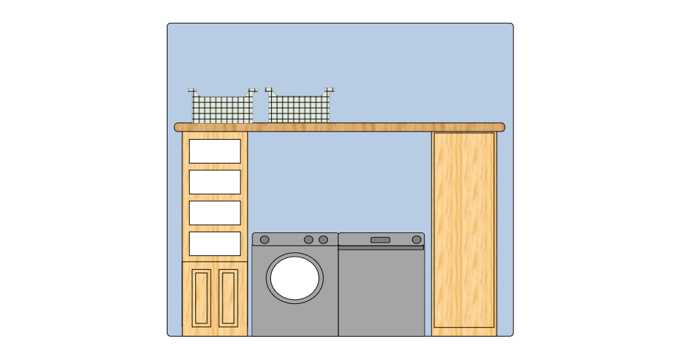 Example Image: Laundry Room Elevation Plan
