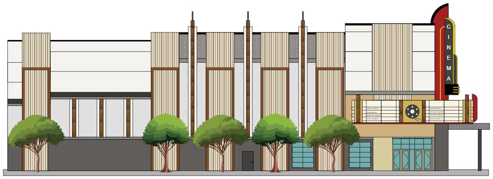 Example Image: Movie Theater Elevation View