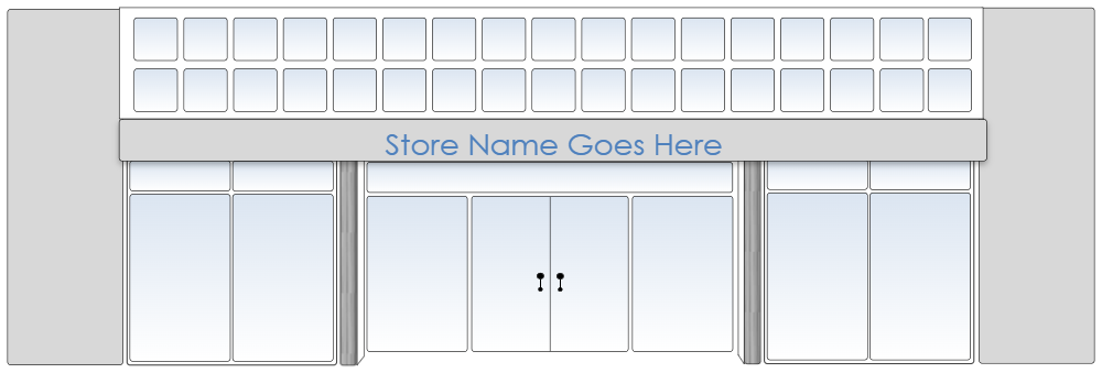 Example Image: Store Front Template