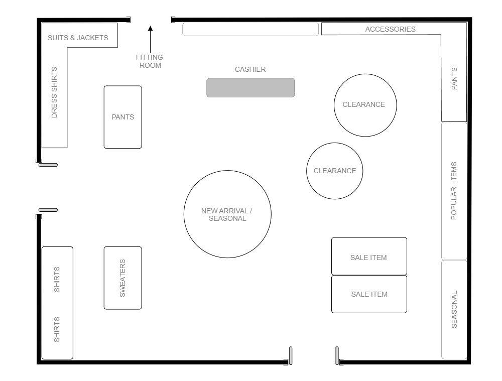 Example Image: Boutique Floor Plan