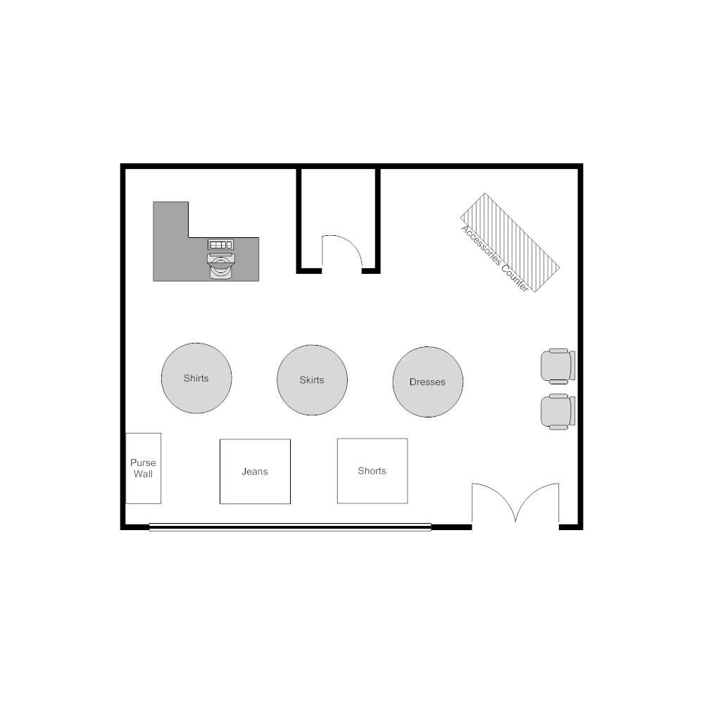 Example Image: Clothing Store Layout