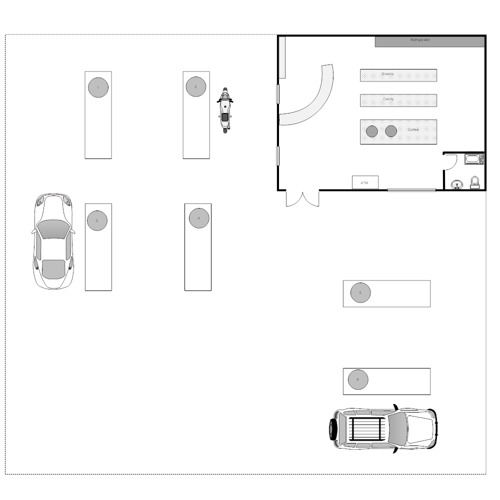 Example Image: Gas Station Layout