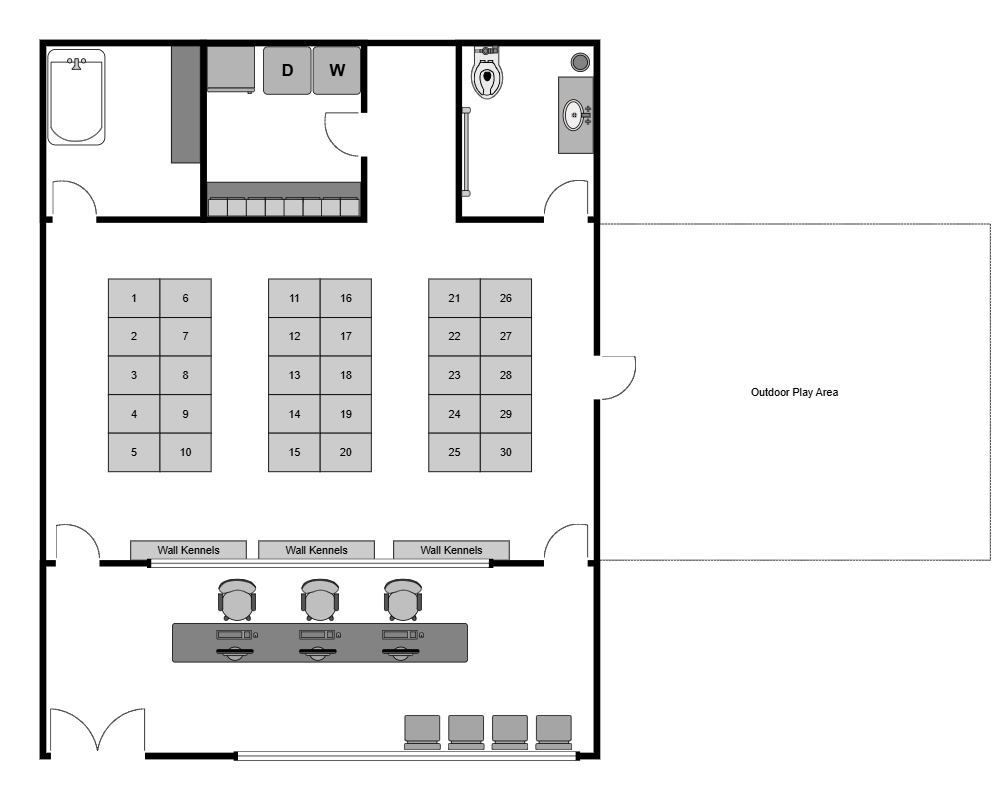 Example Image: Kennel Layout