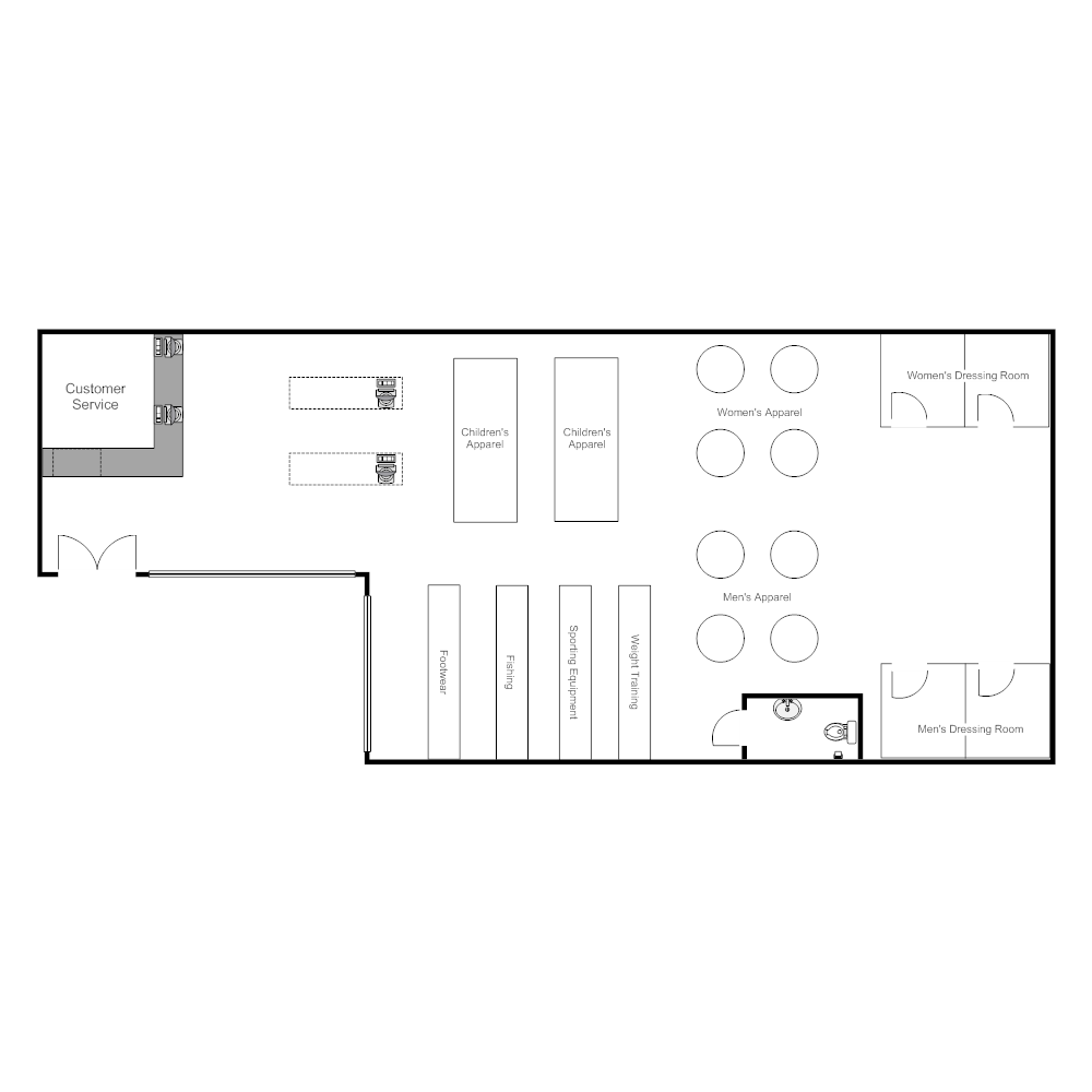 Example Image: Sporting Goods Layout