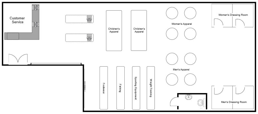 Example Image: Sporting Goods Layout