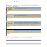 Performance Assessment