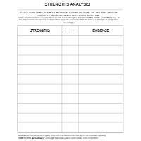 Strengths Analysis